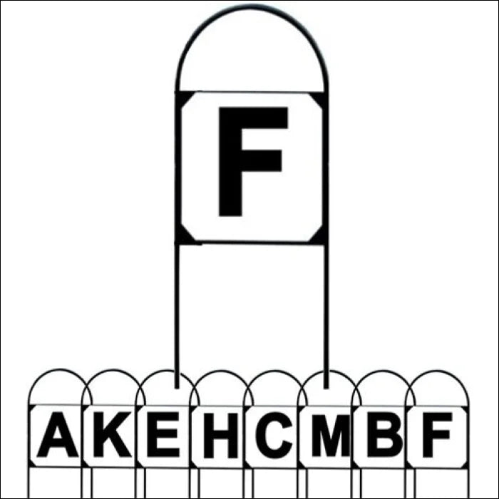 Set of 8 Dressage Letters (Stick in ground) (AKEHCMBF)