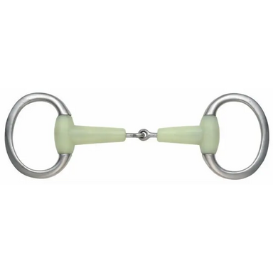 Shires Equikind Jointed Eggbutt Flat Ring Bit
