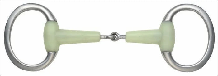 Shires Equikind Jointed Eggbutt Flat Ring Bit