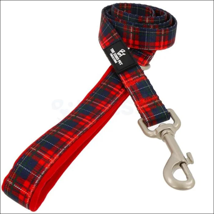 Soho Nylon Dog Lead - 100cm x 19mm - Tartan