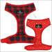 Soho Reversible Dog Harness - XS / Tartan-Stars