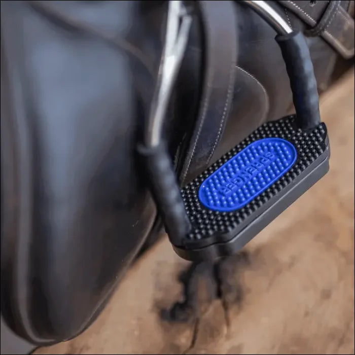 Sprenger HS Bow Balance Stirrups Anthracite with Blk/Blue