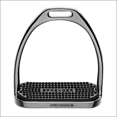 Sprenger HS Fillis Stirrups Anthracite with Black Pad 4 3/4