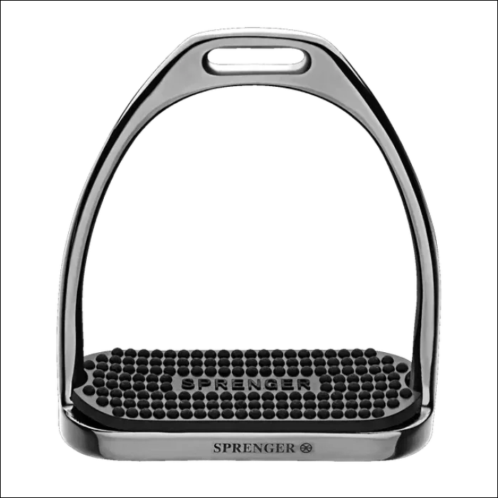 Sprenger HS Fillis Stirrups Anthracite with Black Pad 4 3/4