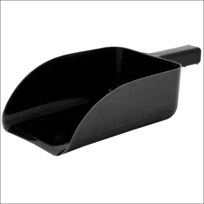 Square Plastic Feed Scoop - Black