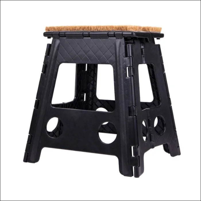 Step-Up Stool with Mat 39cm - Black