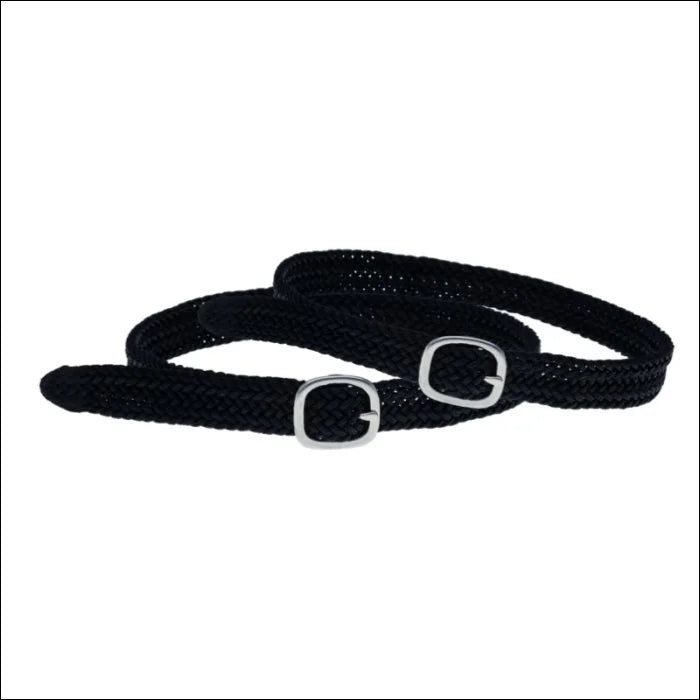 Stubben Nylon Spurs Straps Black