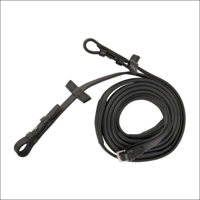 Stübben Rubber Reins - Pony / Black