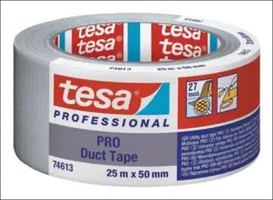 Tesa Pro Waterproof Silver Duct Tape 74613