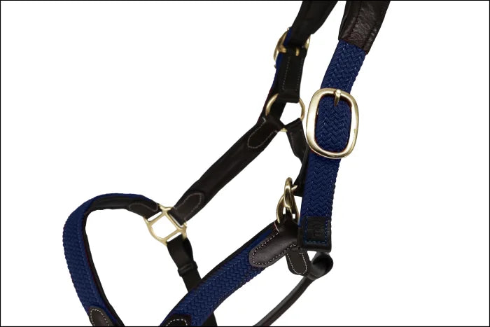 Tesoro Leather/Nylon Webbed Heacollar