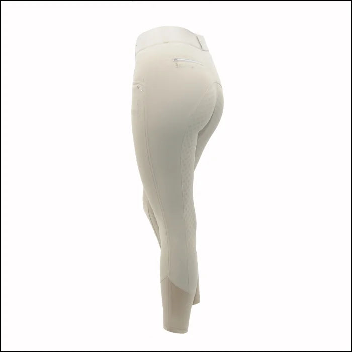 Tesoro Ricco Girls Full Seat Breeches - Beige / 7-8 Years