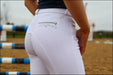 Tesoro Ricco Girls Full Seat Breeches - White / 7-8 Years