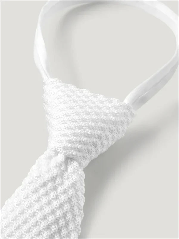 Tommy Hilfiger Adam Knit Tie With Zip - Optic White