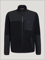 Tommy Hilfiger Mens Woodstock Fleece Jacket Desert Sky