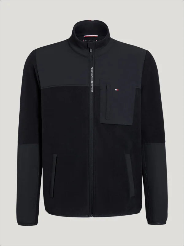 Tommy Hilfiger Mens Woodstock Fleece Jacket Desert Sky