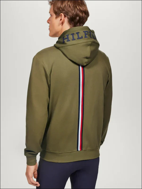 Tommy Hilfiger Mens Glenn Zip Up Hoodie