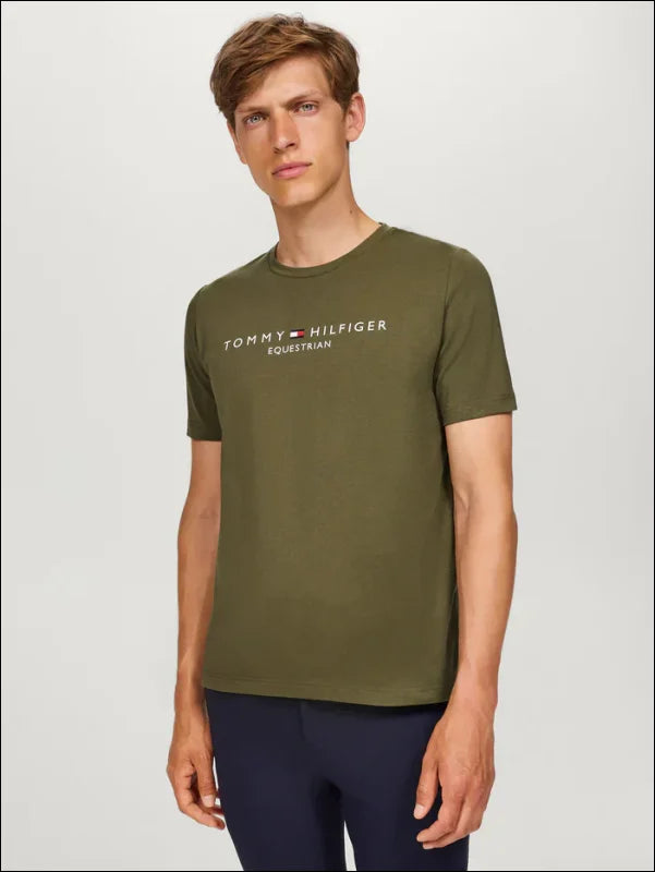 Tommy Hilfiger Mens Williamsburg Logo T-Shirt Short Sleeves