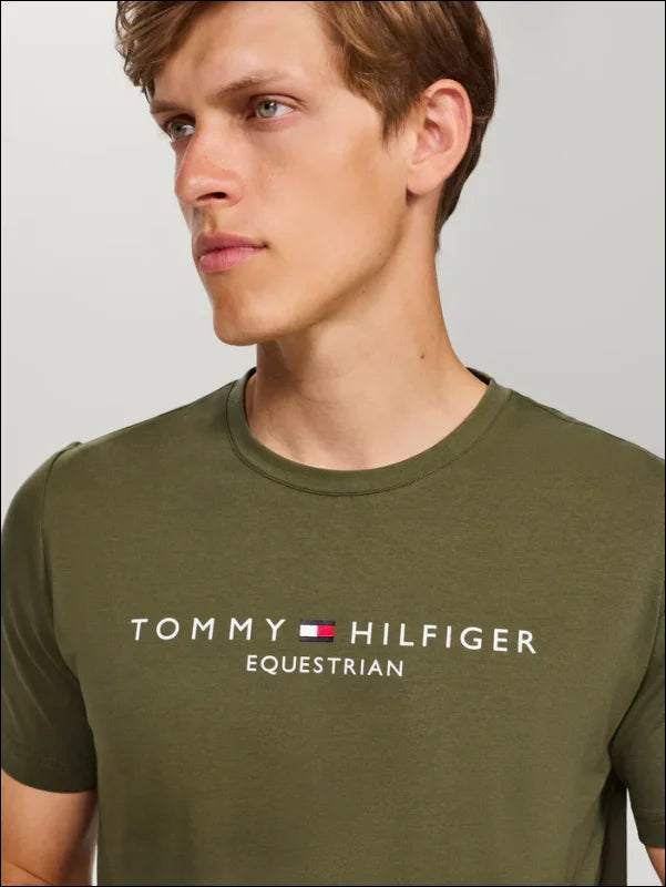 Tommy Hilfiger Mens Williamsburg Logo T-Shirt Short Sleeves
