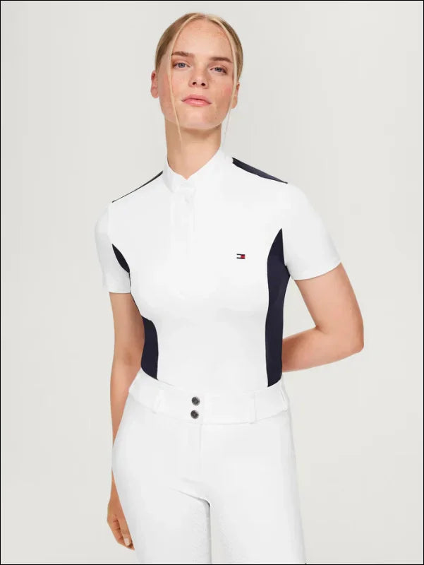 Tommy Hilfiger Womans Avon Short Sleeve Show Shirt - Multi