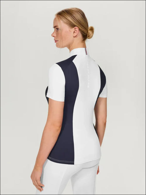 Tommy Hilfiger Womans Avon Short Sleeve Show Shirt - Multi