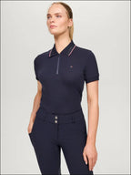 Tommy Hilfiger Womans Camden Zip Polo Shirt