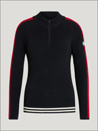 Tommy Hilfiger Womens Carol 1/4 Zip Riding Sweater Desert