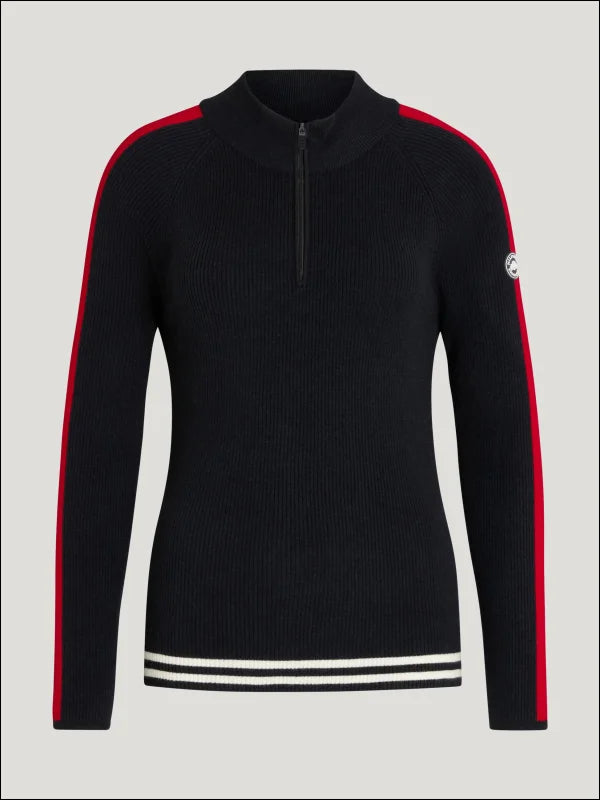 Tommy Hilfiger Womens Carol 1/4 Zip Riding Sweater Desert