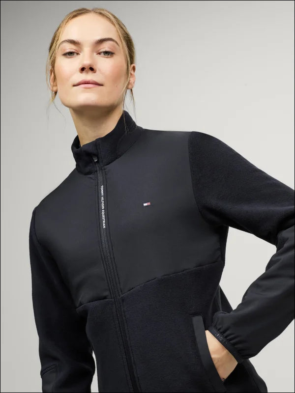 Tommy Hilfiger Womens Huntington Fleece Jacket Desert Sky