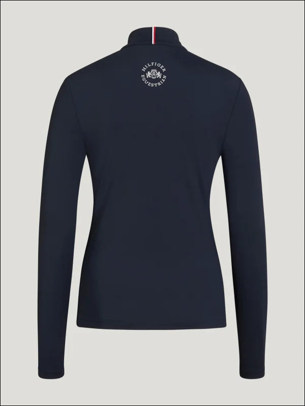 Tommy Hilfiger Womens Milo 1/4 Zip Baselayer Desert Sky