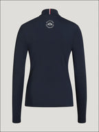 Tommy Hilfiger Womens Milo 1/4 Zip Baselayer Desert Sky