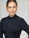 Tommy Hilfiger Womens Milo 1/4 Zip Baselayer Desert Sky