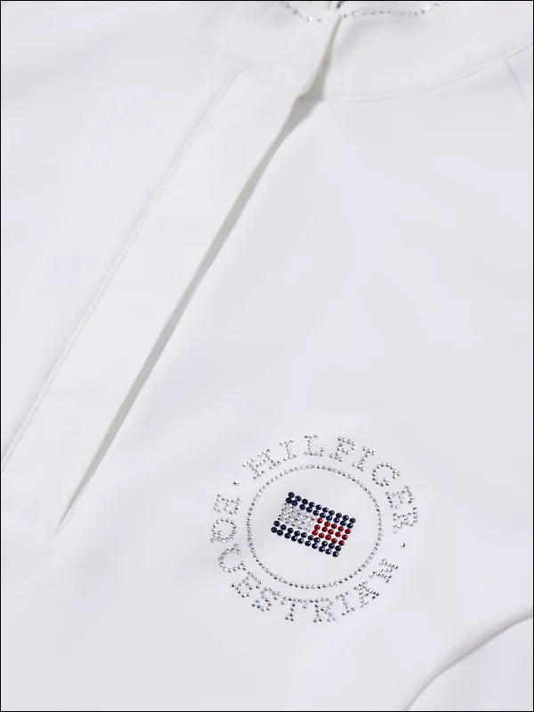 Tommy Hilfiger Womens Taylor Rhinestone Show Shirt