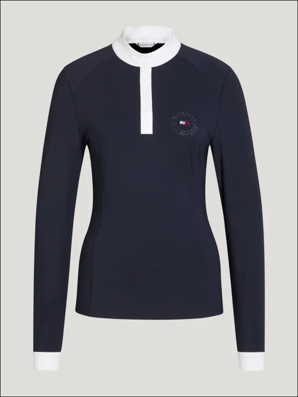 Tommy Hilfiger Womens Taylor Rhinestone Show Shirt