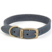 Timberwolf Leather Dog Collar - 16 / Blue