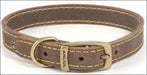 Timberwolf Leather Dog Collar - 16 / Sable