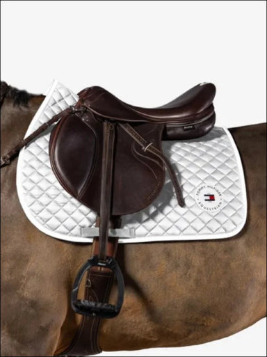 Tommy Hilfiger Global Waffle Jumping Saddle Pad - White