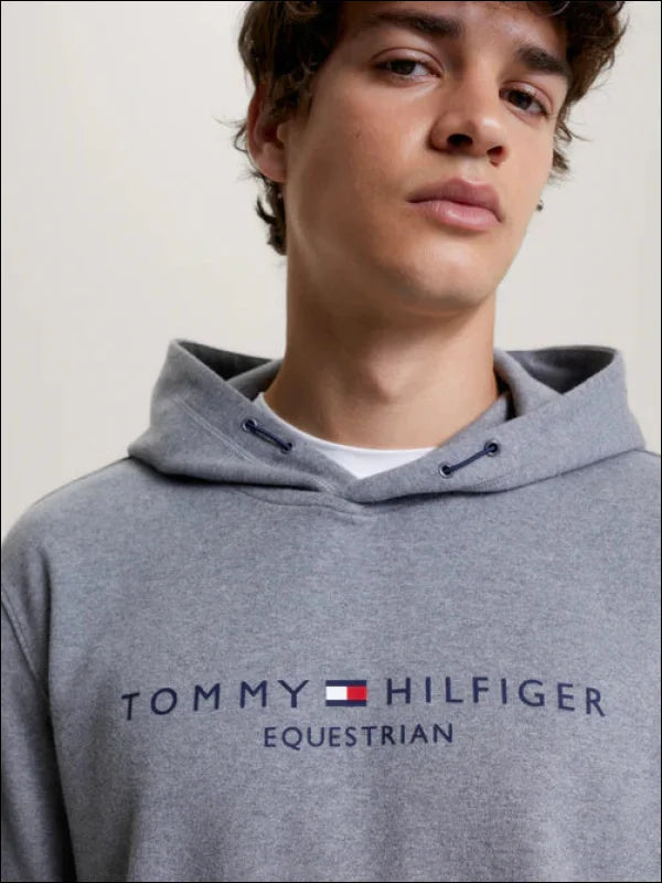 Tommy Hilfiger Mens Williamsburg Graphic Hoodie - Grey