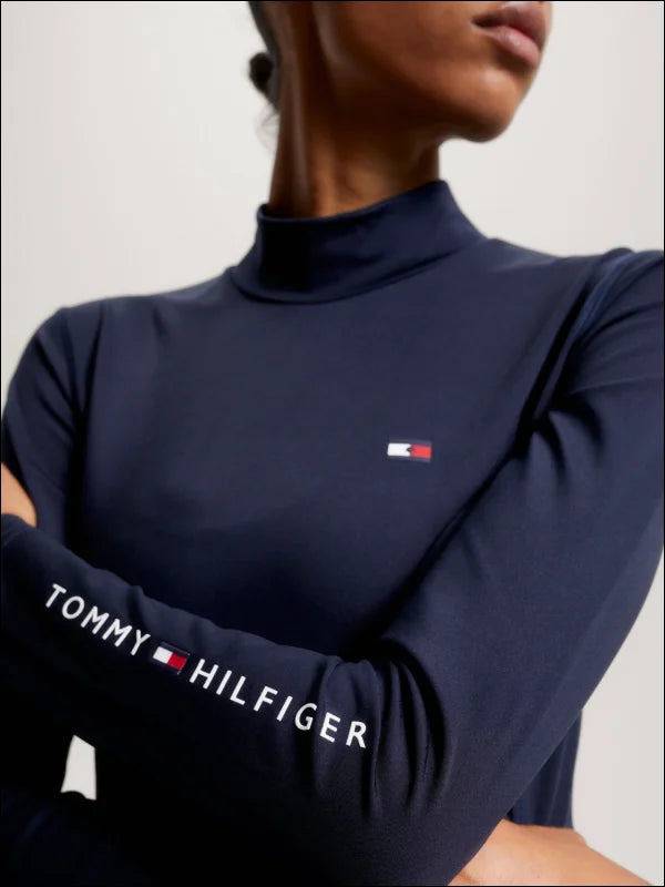 Tommy Hilfiger Womens High Neck Long Sleeve Baselayer