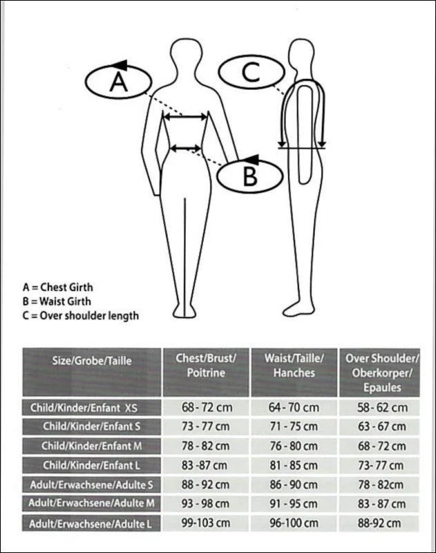 TRI BETA 2018 Level 3 Body Protector - Adult