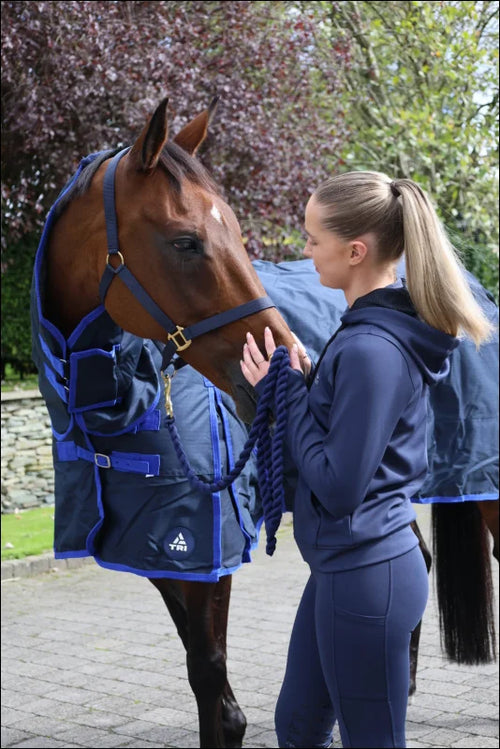 TRI Equestrian Child’s Riding Tights Navy