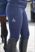 TRI Equestrian Child’s Riding Tights Navy