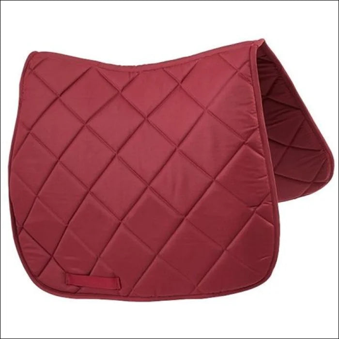 Turfmaster Plain Saddle Cloth - Pony / Burgundy