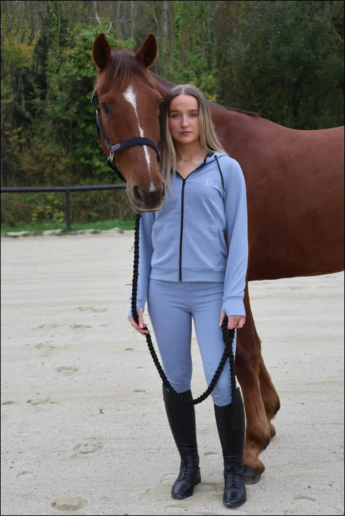 Turfmasters Adults Riding Tights - Powder Blue / XS
