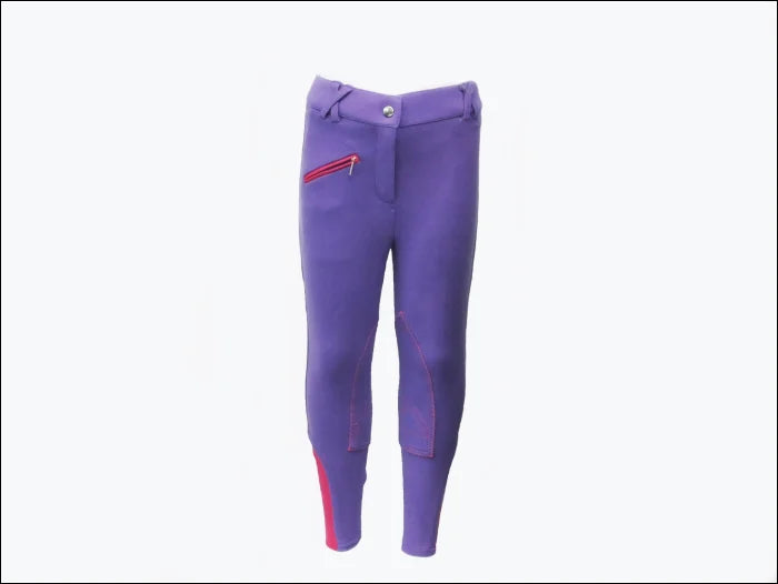 Turfmasters Childs Riding Breeches - 3yrs / Purple