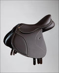 Turfmasters Clarina Synthetic Leather Saddle - 16.5 / Brown