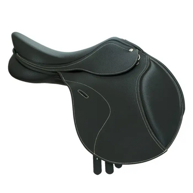 Turfmasters Clarina Synthetic Leather Saddle - 17.5 / Black