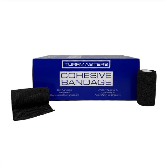 Turfmasters Cohesive Bandage Black 10cm (singles)