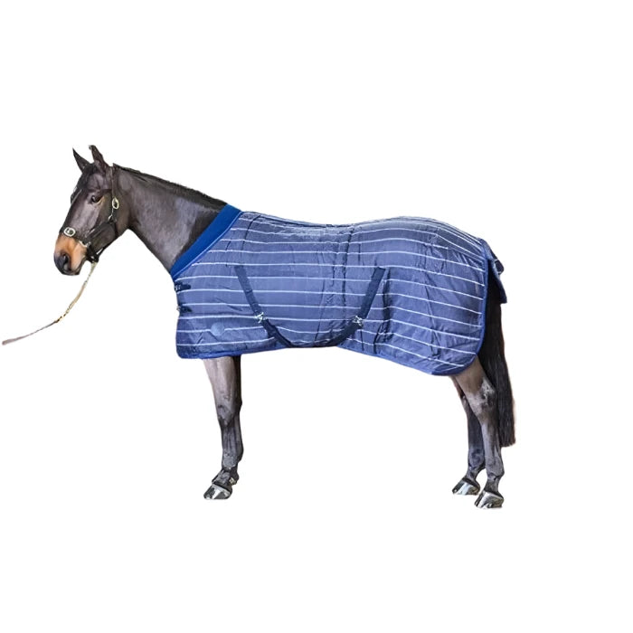 Turfmasters Comfort Quilt Stable Rug (300g) - Navy Check