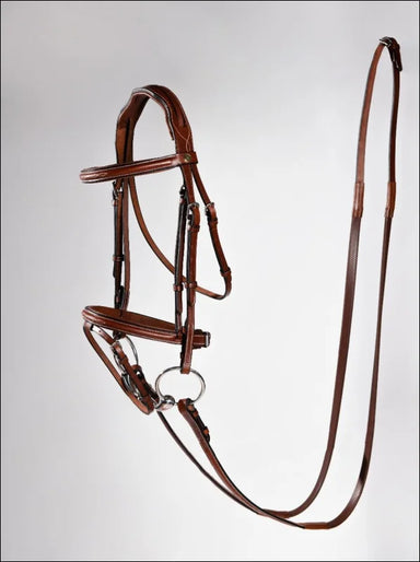 Turfmasters Flash Bridle - Tan Brown / Pony