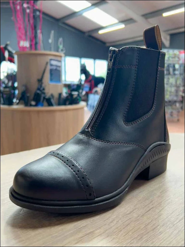 Turfmasters Front Zip Paddock Boot - 46 / Brown